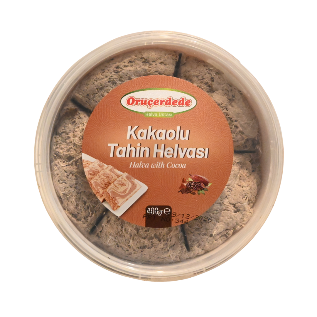 158 Oruç Erdede Papatya Desenli Kakaolu Kase Helva 400 Gr - Görsel 1